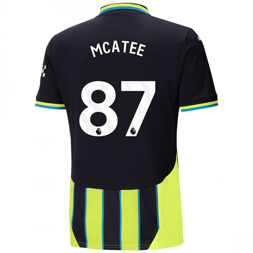 Dětské James Mcatee #87 Modrá Žlutá Daleko Hráčské Dresy 2024/25 Dres