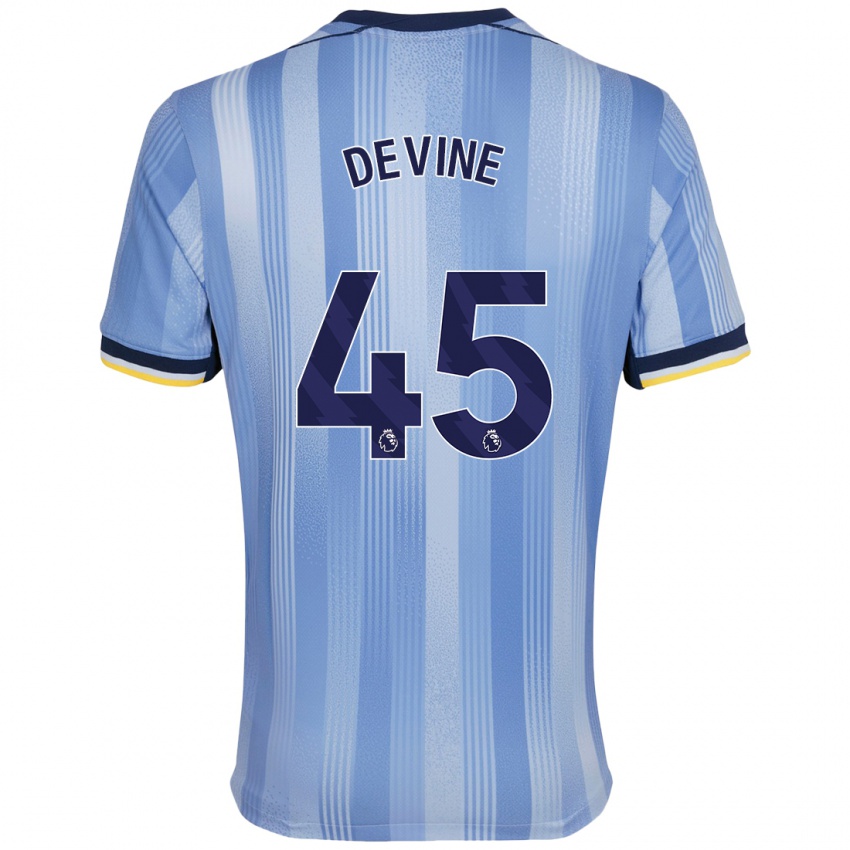 Dětské Alfie Devine #45 Světle Modrá Daleko Hráčské Dresy 2024/25 Dres