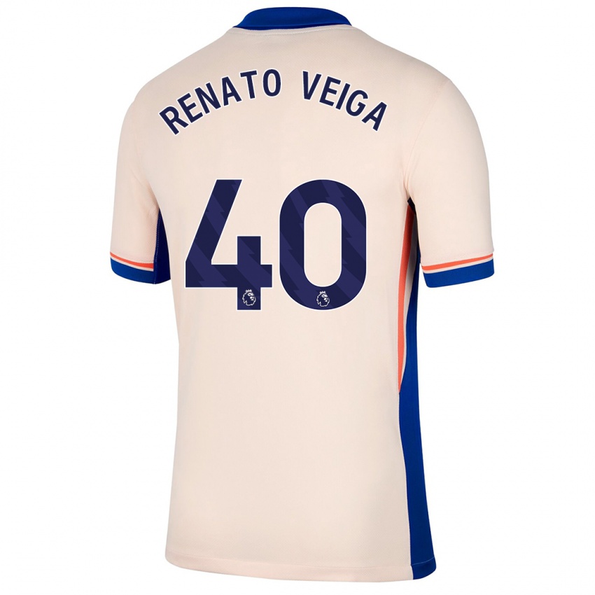 Dětské Renato Veiga #40 Světle Béžová Daleko Hráčské Dresy 2024/25 Dres