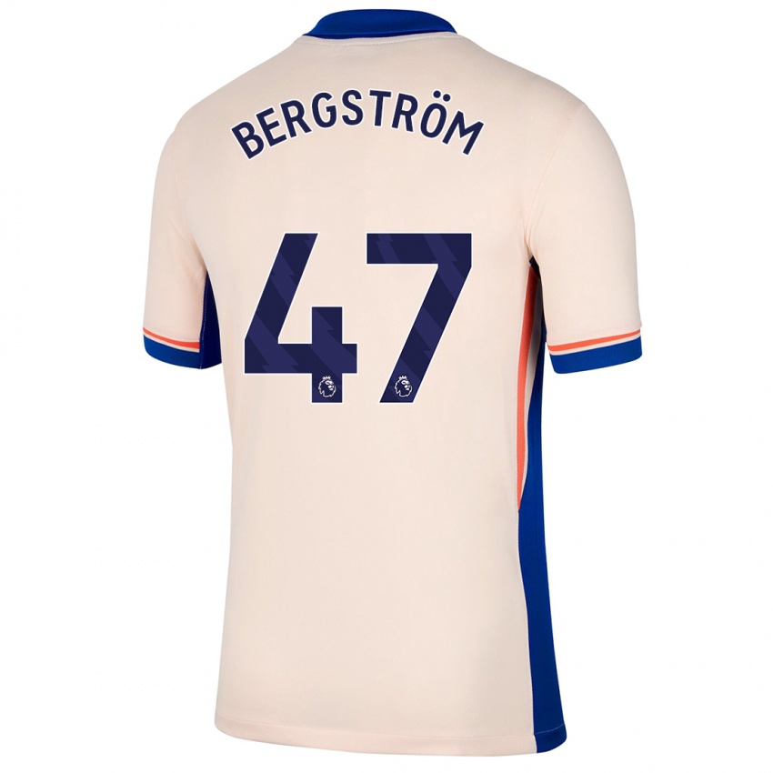 Dětské Lucas Bergström #47 Světle Béžová Daleko Hráčské Dresy 2024/25 Dres