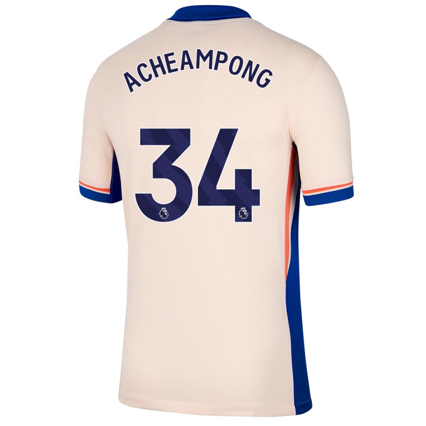 Dětské Josh Acheampong #34 Světle Béžová Daleko Hráčské Dresy 2024/25 Dres