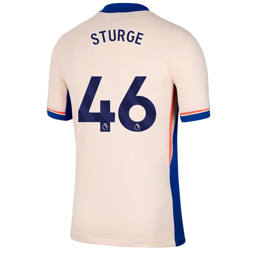 Dětské Zak Sturge #46 Světle Béžová Daleko Hráčské Dresy 2024/25 Dres