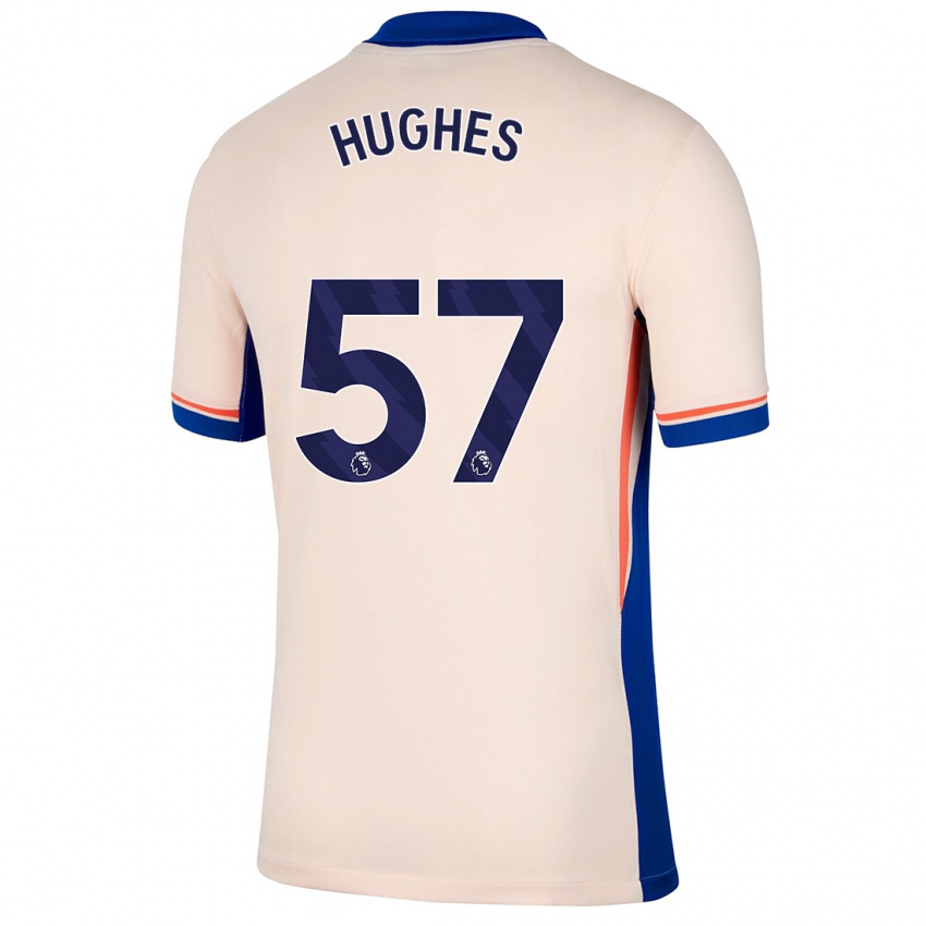 Dětské Brodi Hughes #57 Světle Béžová Daleko Hráčské Dresy 2024/25 Dres