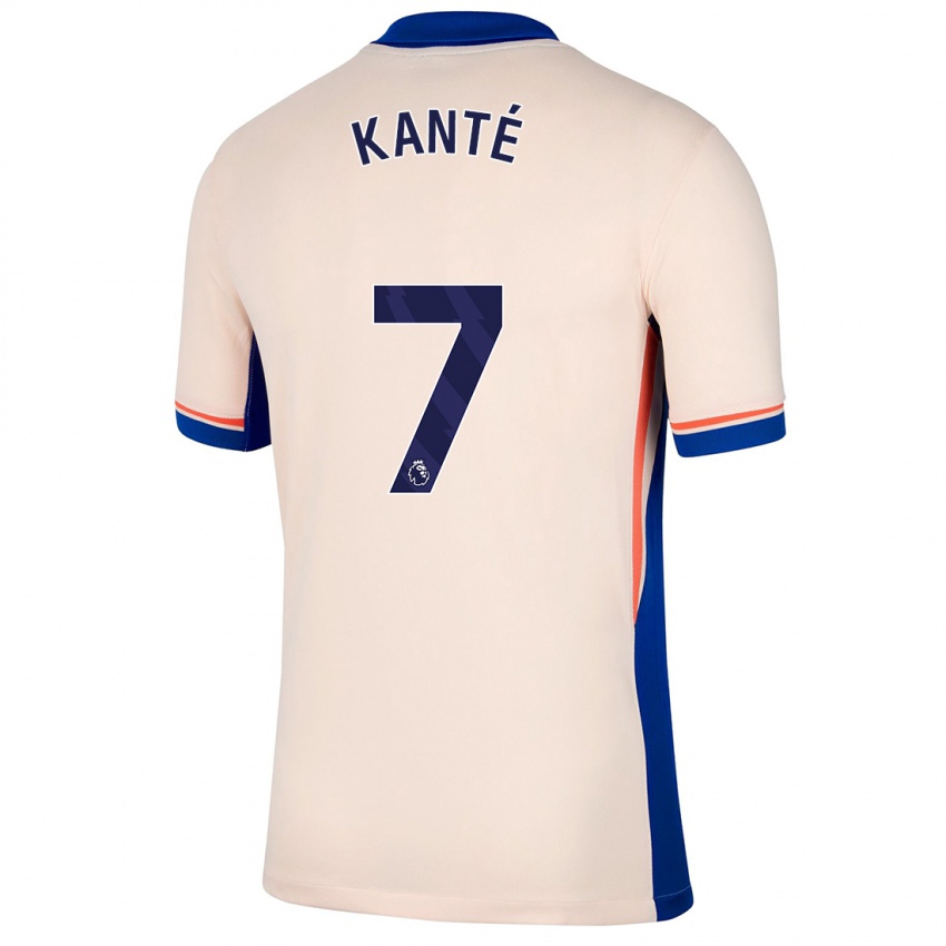 Dětské N'golo Kante #7 Světle Béžová Daleko Hráčské Dresy 2024/25 Dres