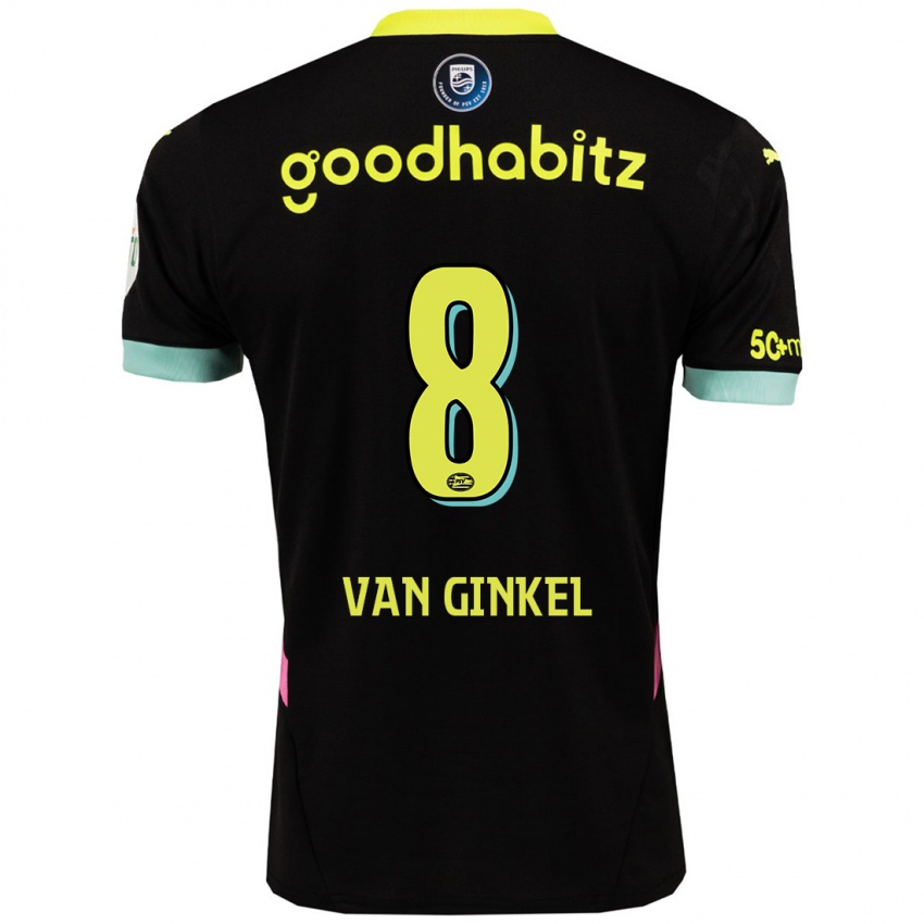 Dětské Marco Van Ginkel #8 Černá Žlutá Daleko Hráčské Dresy 2024/25 Dres