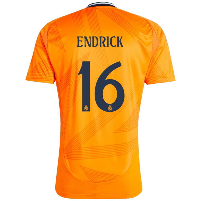 Dětské Endrick #16 Pomerančový Daleko Hráčské Dresy 2024/25 Dres