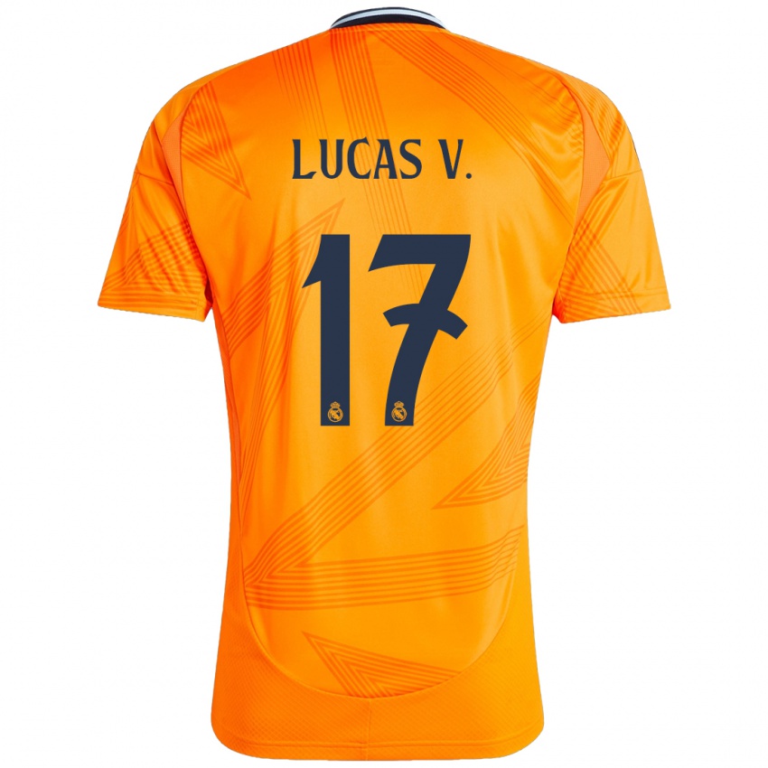 Dětské Lucas Vazquez #17 Pomerančový Daleko Hráčské Dresy 2024/25 Dres