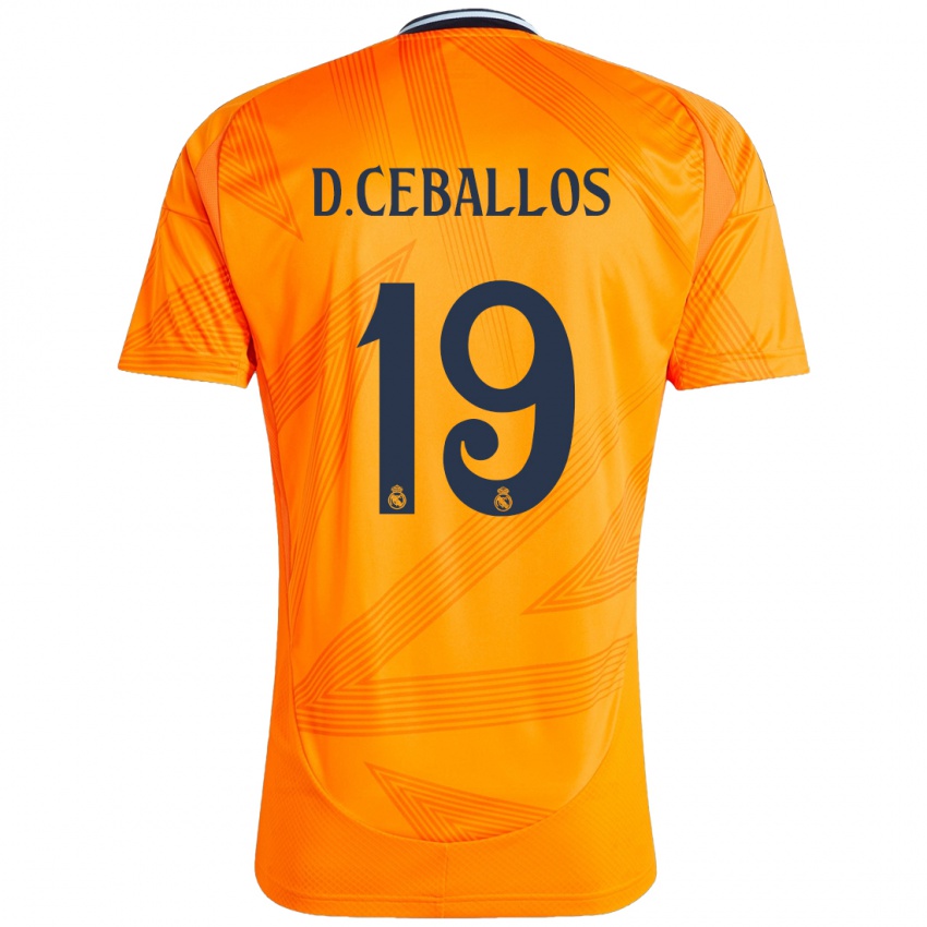 Dětské Dani Ceballos #19 Pomerančový Daleko Hráčské Dresy 2024/25 Dres