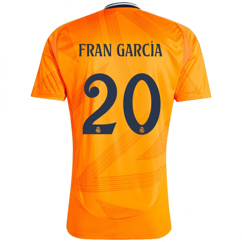 Dětské Fran García #20 Pomerančový Daleko Hráčské Dresy 2024/25 Dres