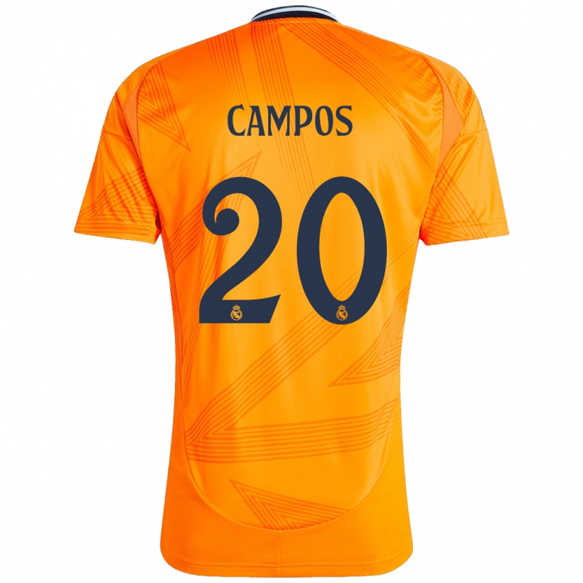 Dětské Andrés Campos #20 Pomerančový Daleko Hráčské Dresy 2024/25 Dres