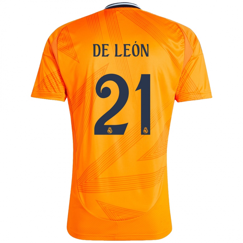 Dětské Jeremy De León #21 Pomerančový Daleko Hráčské Dresy 2024/25 Dres