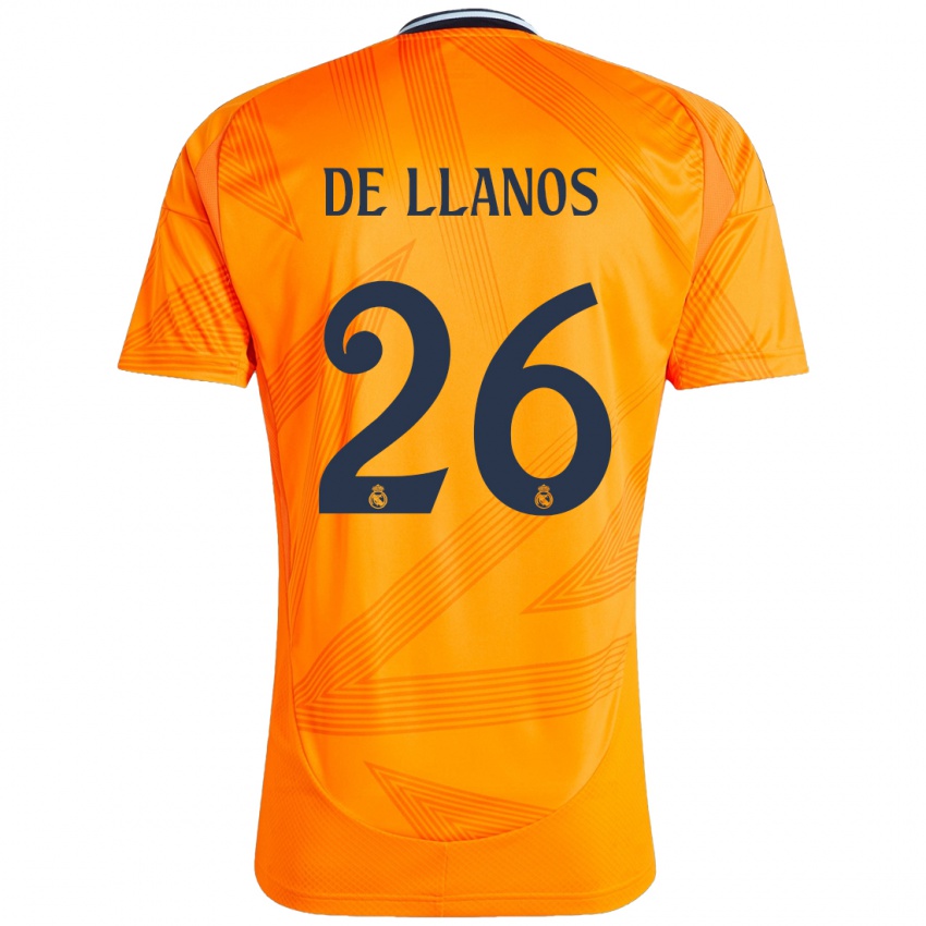 Dětské Hugo De Llanos #26 Pomerančový Daleko Hráčské Dresy 2024/25 Dres