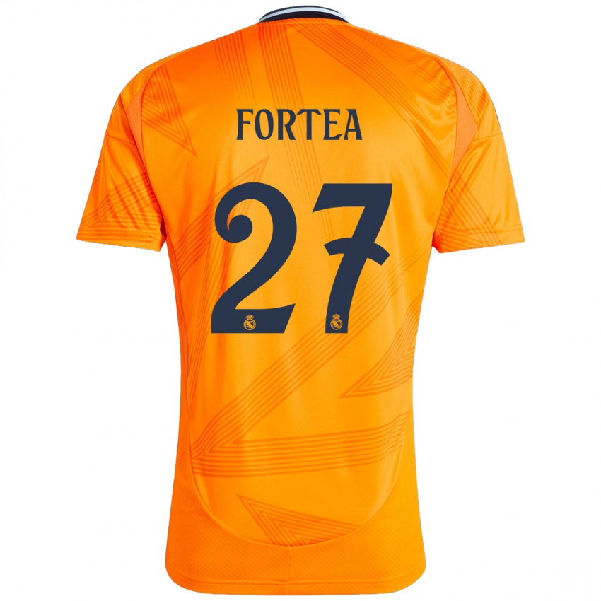 Dětské Jesús Fortea #27 Pomerančový Daleko Hráčské Dresy 2024/25 Dres