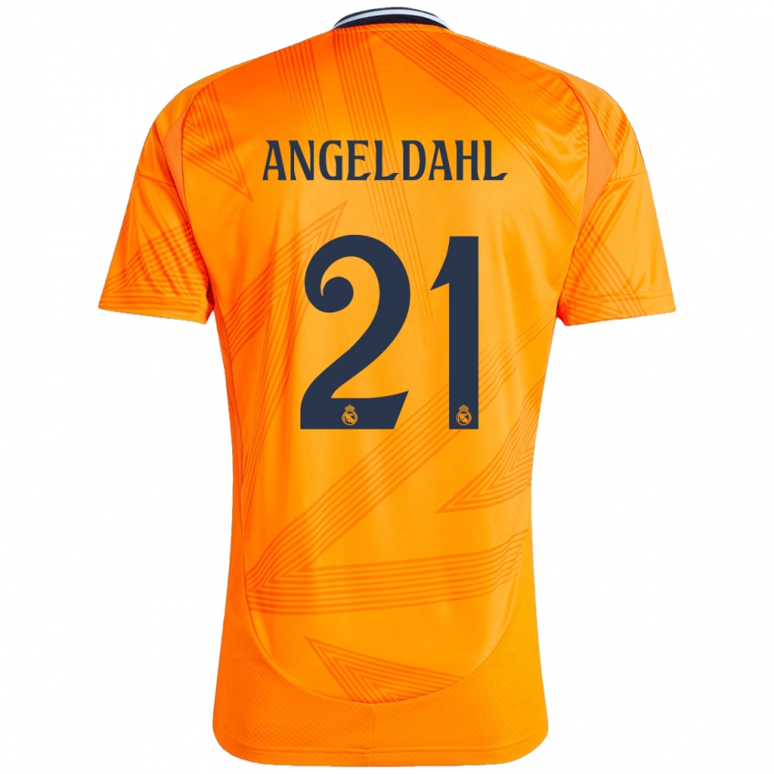 Dětské Filippa Angeldahl #21 Pomerančový Daleko Hráčské Dresy 2024/25 Dres