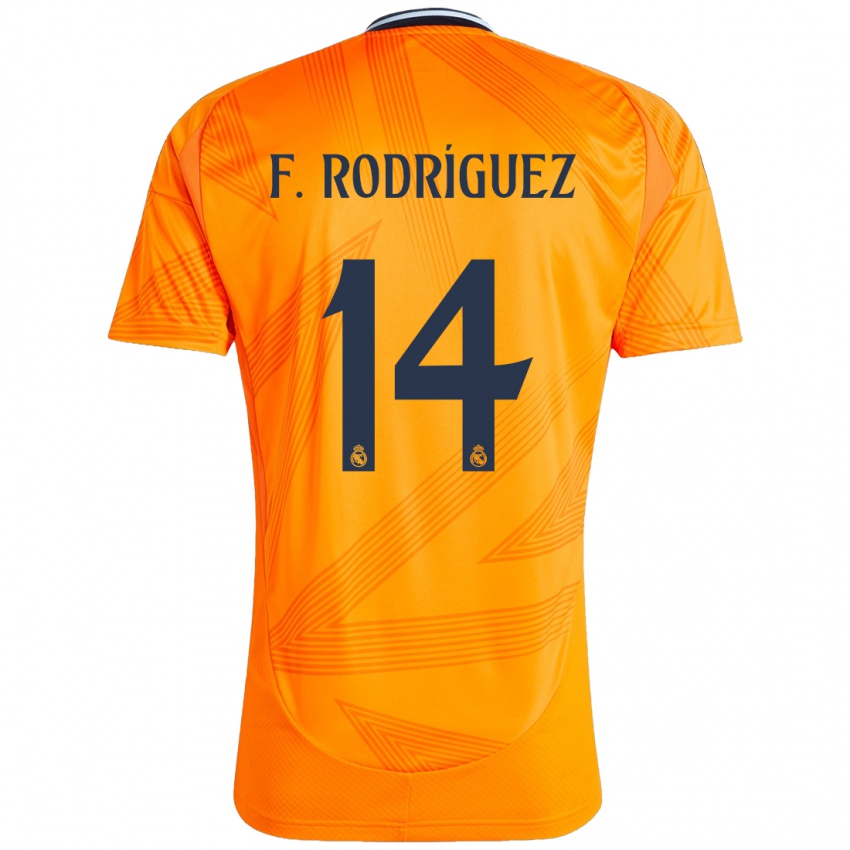 Dětské Fer Rodríguez #14 Pomerančový Daleko Hráčské Dresy 2024/25 Dres