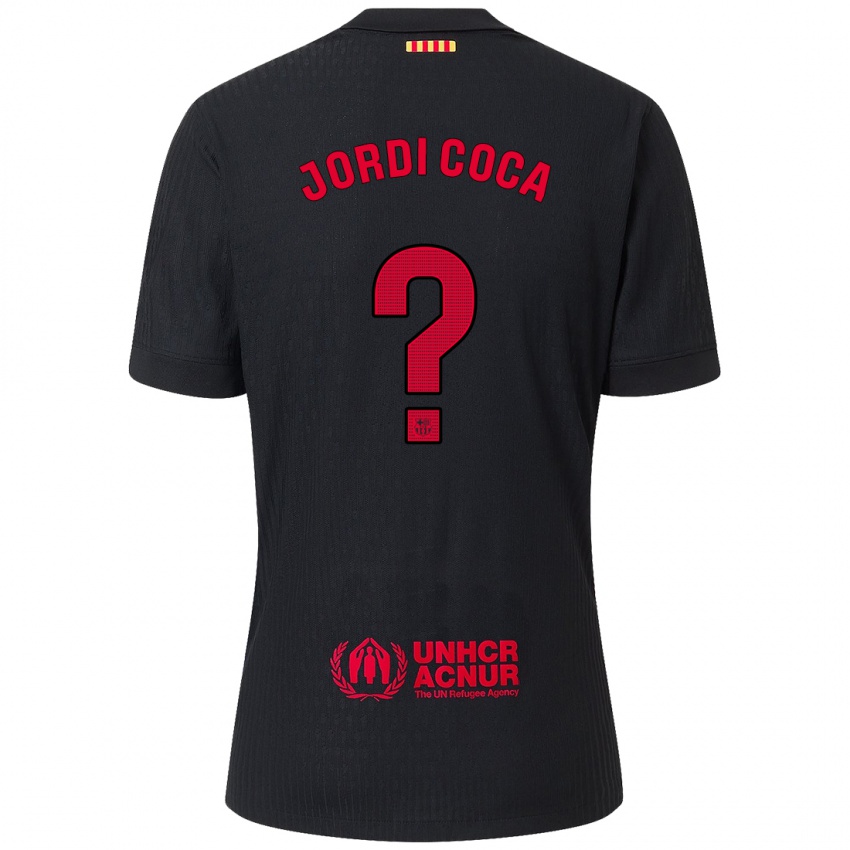 Dětské Jordi Coca #0 Černá Červená Daleko Hráčské Dresy 2024/25 Dres