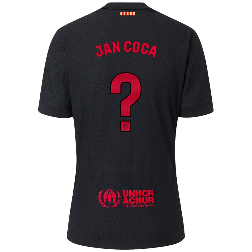 Dětské Jan Coca #0 Černá Červená Daleko Hráčské Dresy 2024/25 Dres