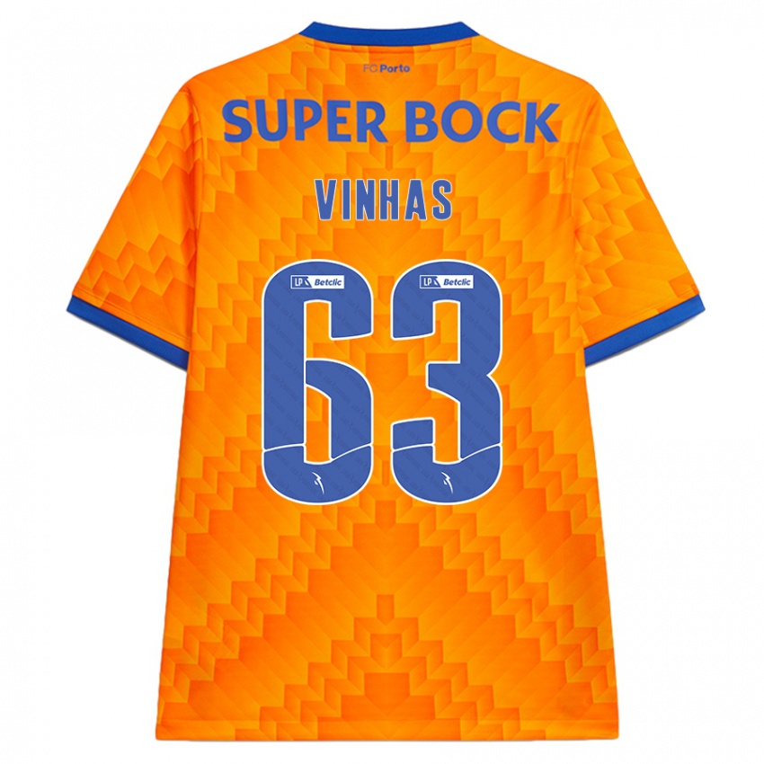 Dětské David Vinhas #63 Pomerančový Daleko Hráčské Dresy 2024/25 Dres