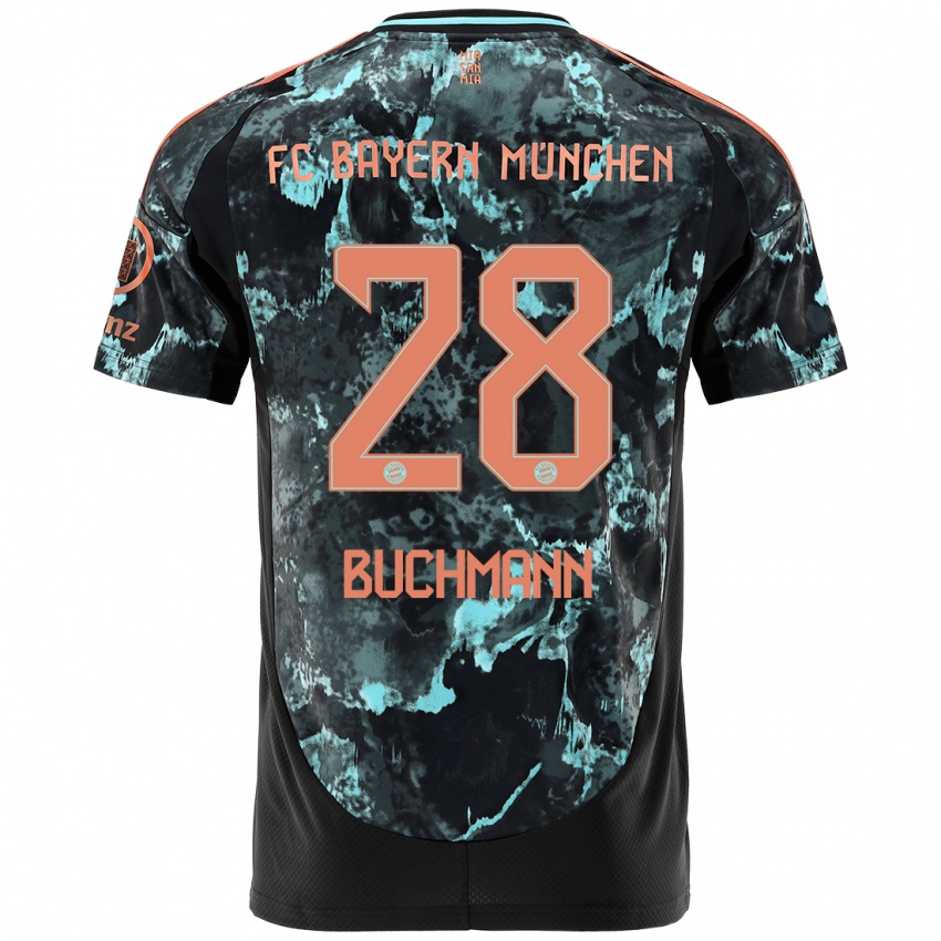 Dětské Tarek Buchmann #28 Černý Daleko Hráčské Dresy 2024/25 Dres