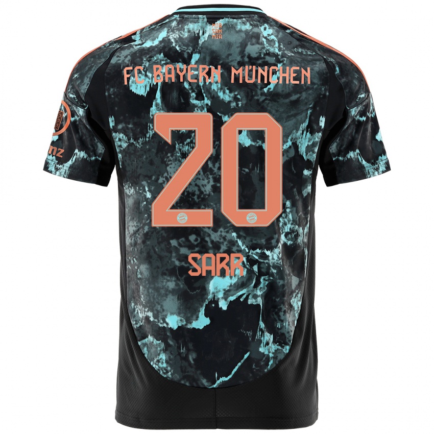 Dětské Bouna Sarr #20 Černý Daleko Hráčské Dresy 2024/25 Dres