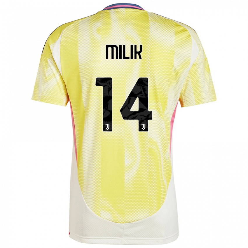 Dětské Arkadiusz Milik #14 Solární Žlutá Daleko Hráčské Dresy 2024/25 Dres