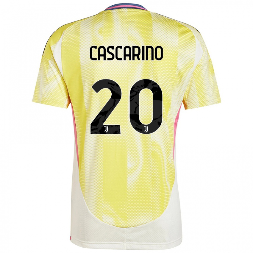 Dětské Estelle Cascarino #20 Solární Žlutá Daleko Hráčské Dresy 2024/25 Dres