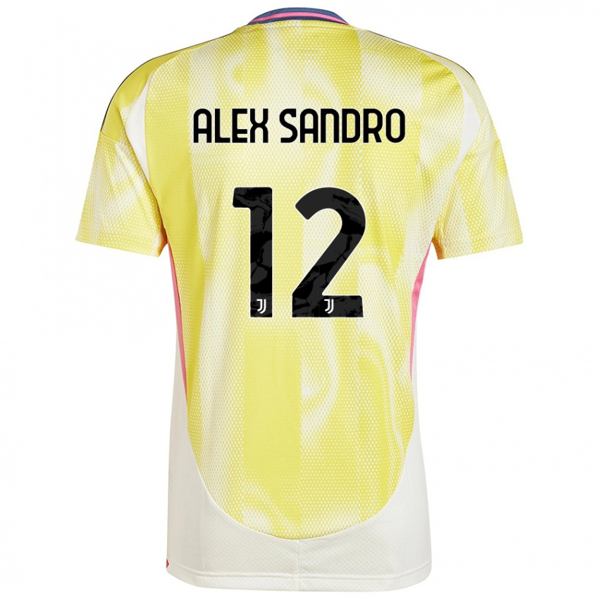 Dětské Alex Sandro #12 Solární Žlutá Daleko Hráčské Dresy 2024/25 Dres