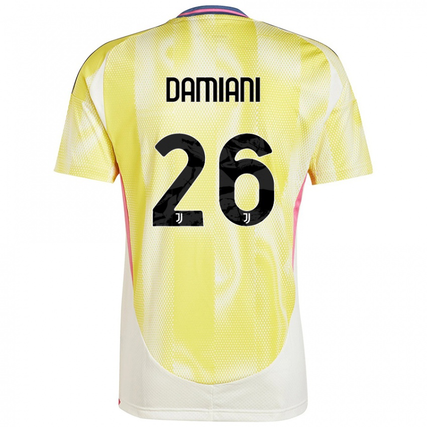 Dětské Samuele Damiani #26 Solární Žlutá Daleko Hráčské Dresy 2024/25 Dres