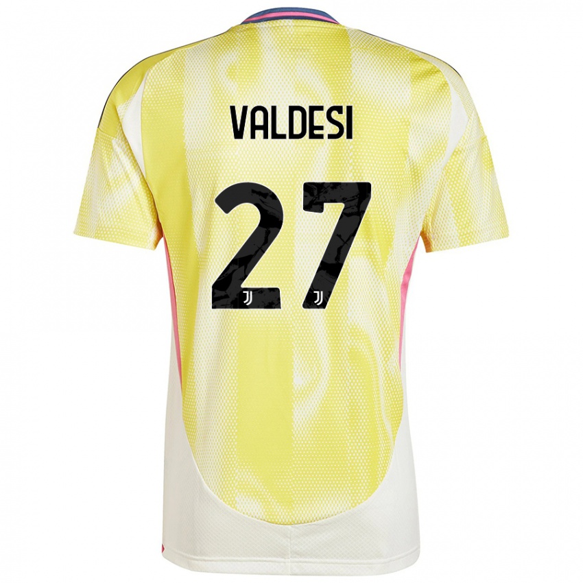 Dětské Andrea Valdesi #27 Solární Žlutá Daleko Hráčské Dresy 2024/25 Dres