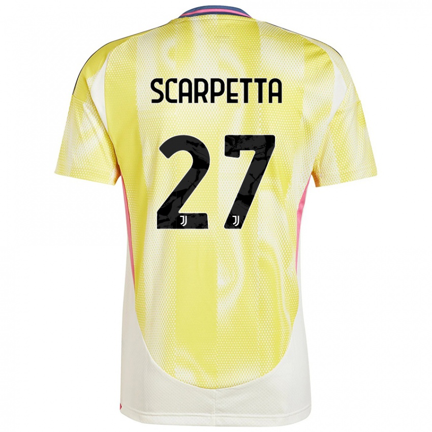 Dětské Jacopo Scarpetta #27 Solární Žlutá Daleko Hráčské Dresy 2024/25 Dres