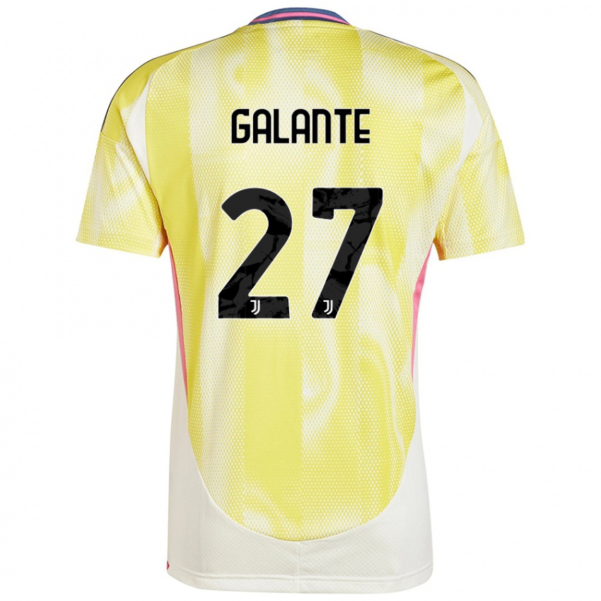 Dětské Tommaso Galante #27 Solární Žlutá Daleko Hráčské Dresy 2024/25 Dres