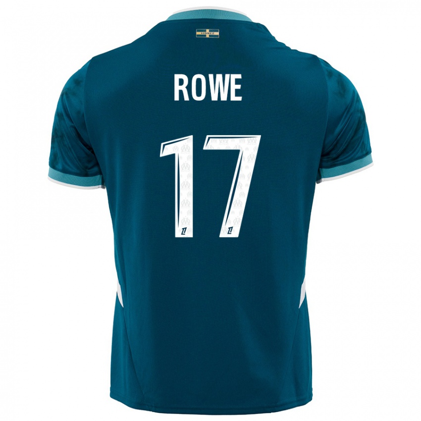 Dětské Jonathan Rowe #17 Tyrkysově Modré Daleko Hráčské Dresy 2024/25 Dres