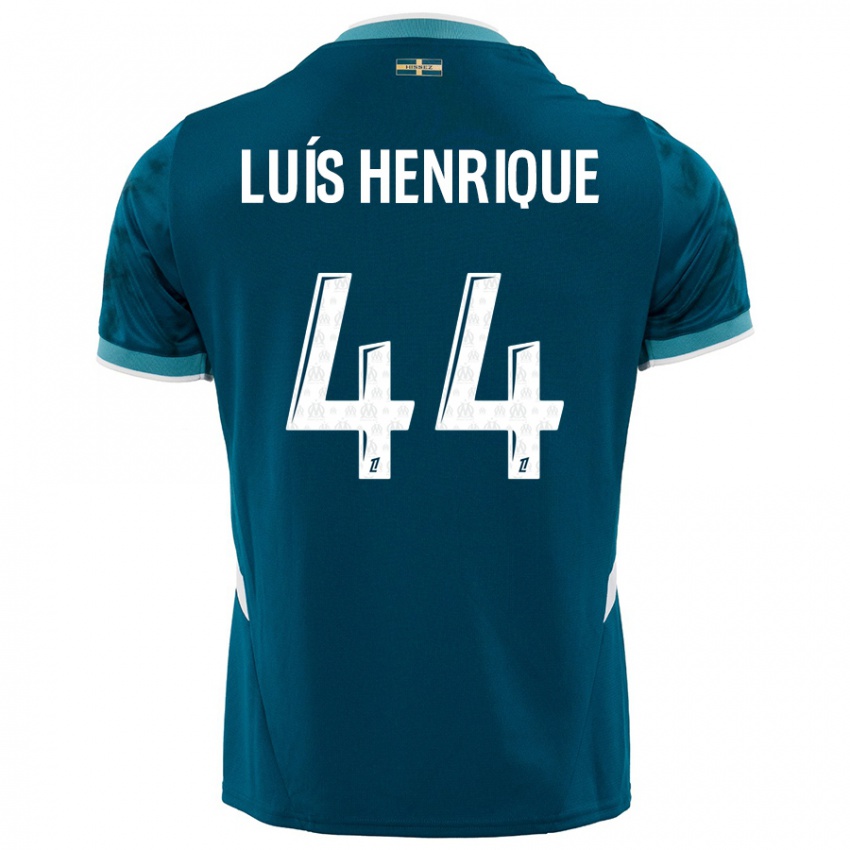 Dětské Luis Henrique #44 Tyrkysově Modré Daleko Hráčské Dresy 2024/25 Dres