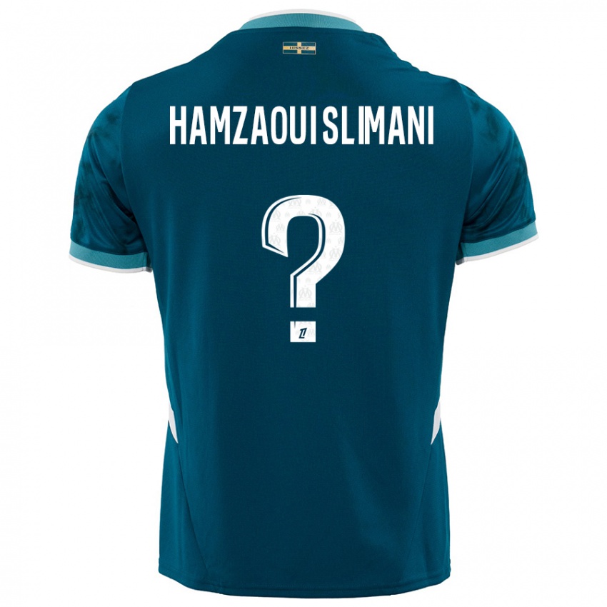 Dětské Hilan Hamzaoui Slimani #0 Tyrkysově Modré Daleko Hráčské Dresy 2024/25 Dres