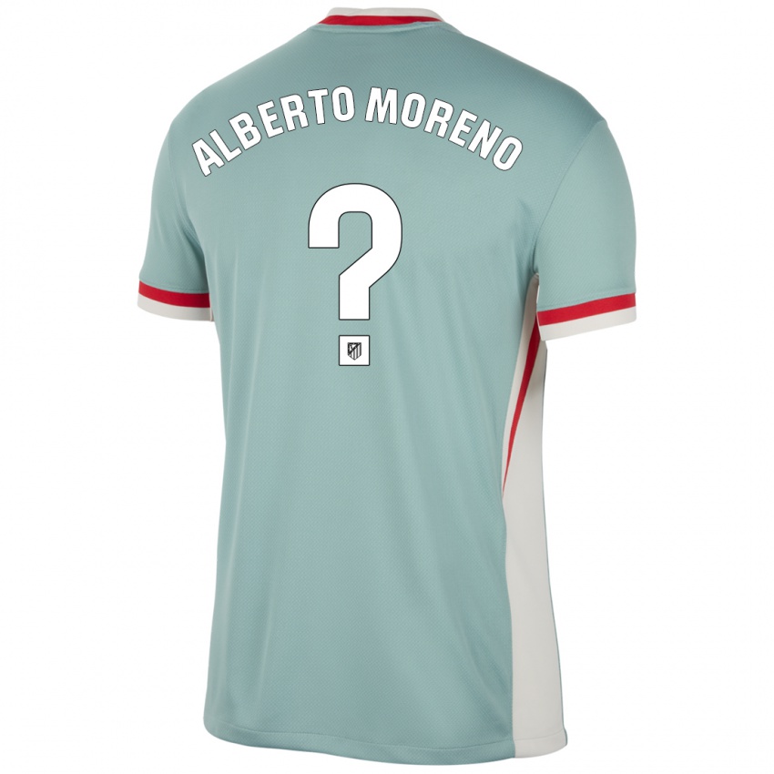 Dětské Alberto Moreno #0 Světle Béžově Modrá Daleko Hráčské Dresy 2024/25 Dres