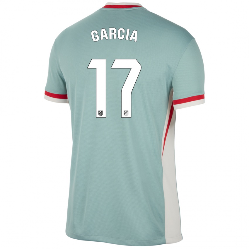 Dětské Gaby García #17 Světle Béžově Modrá Daleko Hráčské Dresy 2024/25 Dres