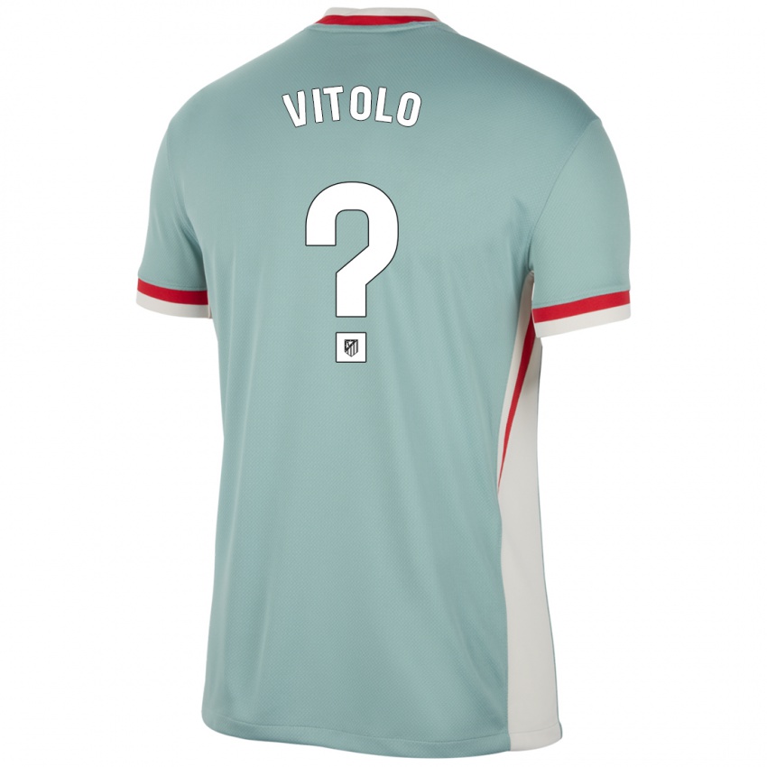 Dětské Vitolo #0 Světle Béžově Modrá Daleko Hráčské Dresy 2024/25 Dres