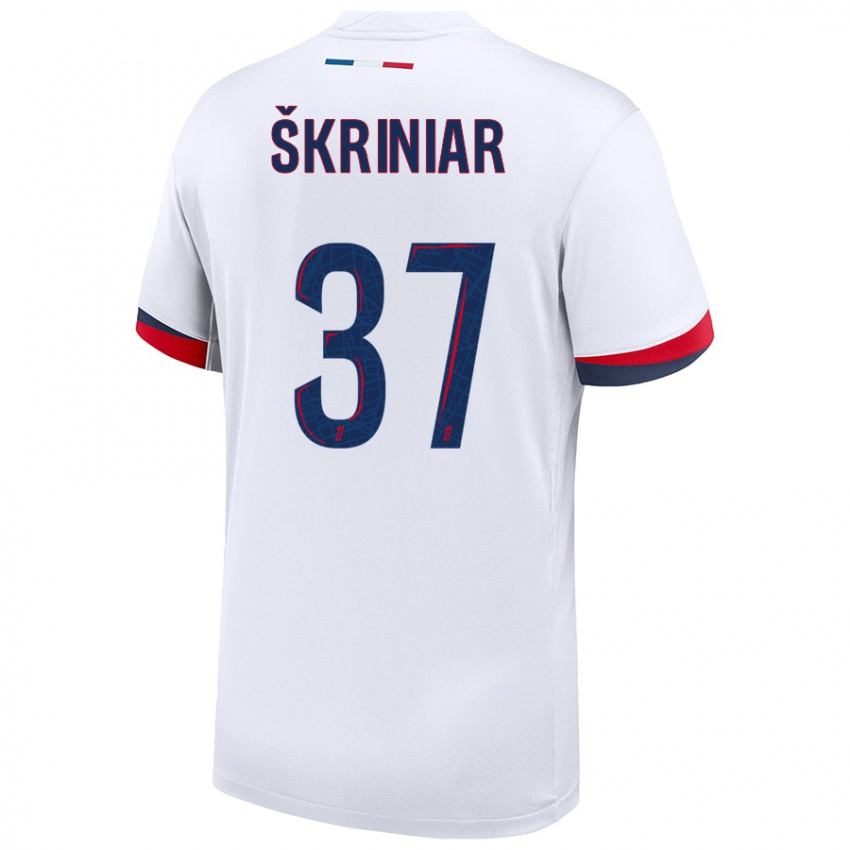 Dětské Milan Skriniar #37 Bílá Modrá Červená Daleko Hráčské Dresy 2024/25 Dres