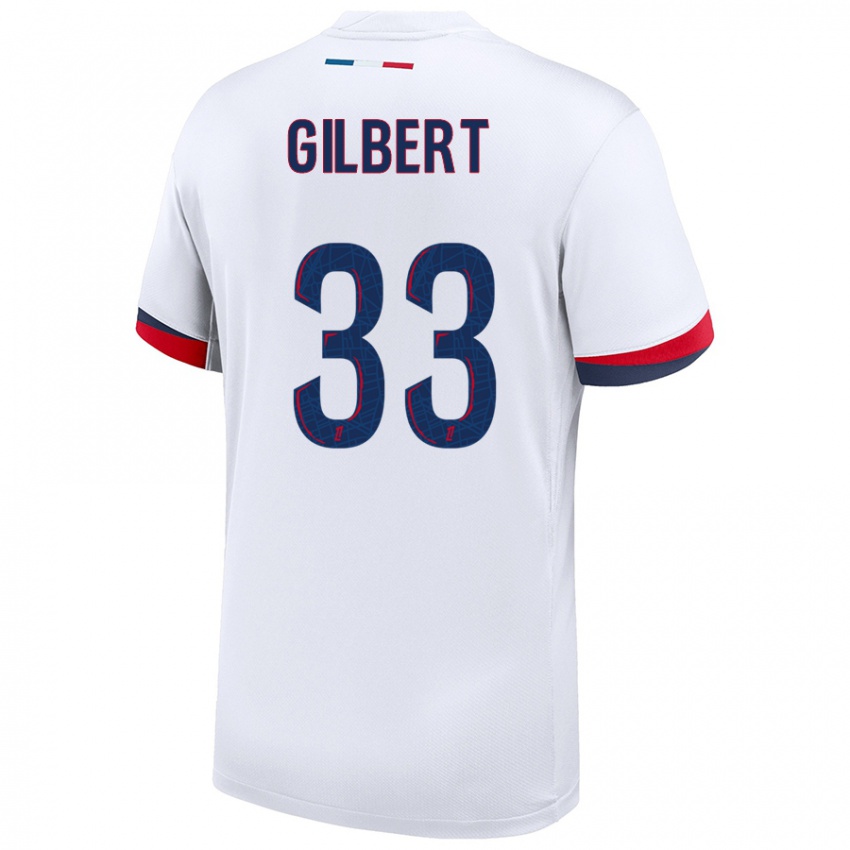 Dětské Tara Elimbi Gilbert #33 Bílá Modrá Červená Daleko Hráčské Dresy 2024/25 Dres