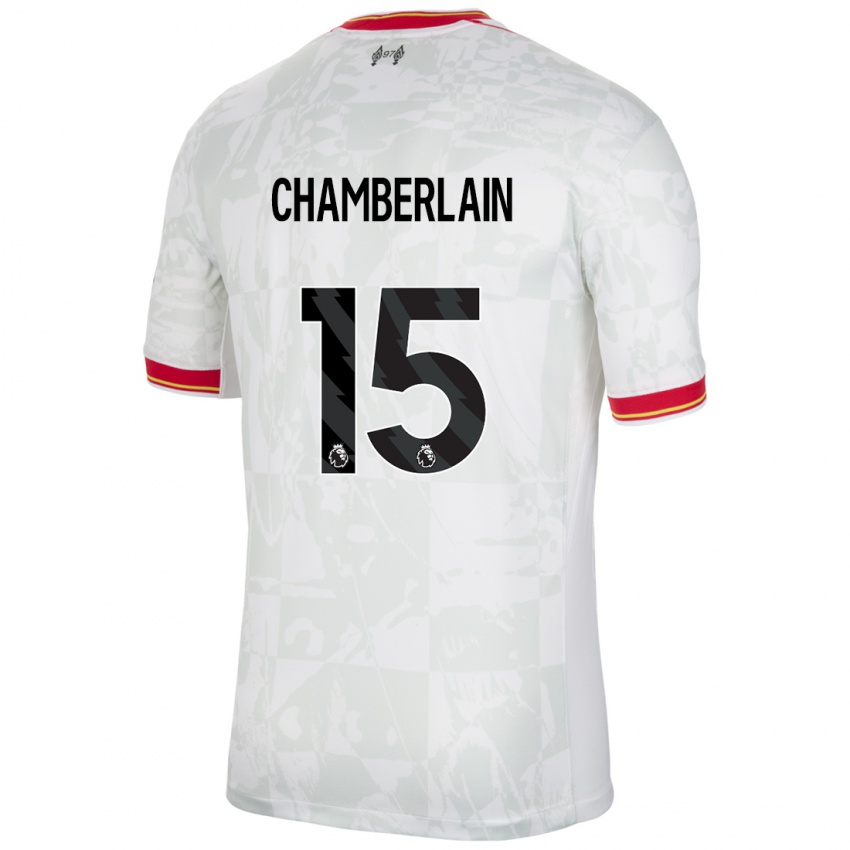 Dětské Alex Oxlade Chamberlain #15 Bílá Červená Černá Třetí Hráčské Dresy 2024/25 Dres