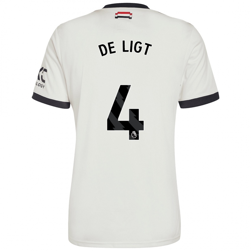 Dětské Matthijs De Ligt #4 Off White Třetí Hráčské Dresy 2024/25 Dres