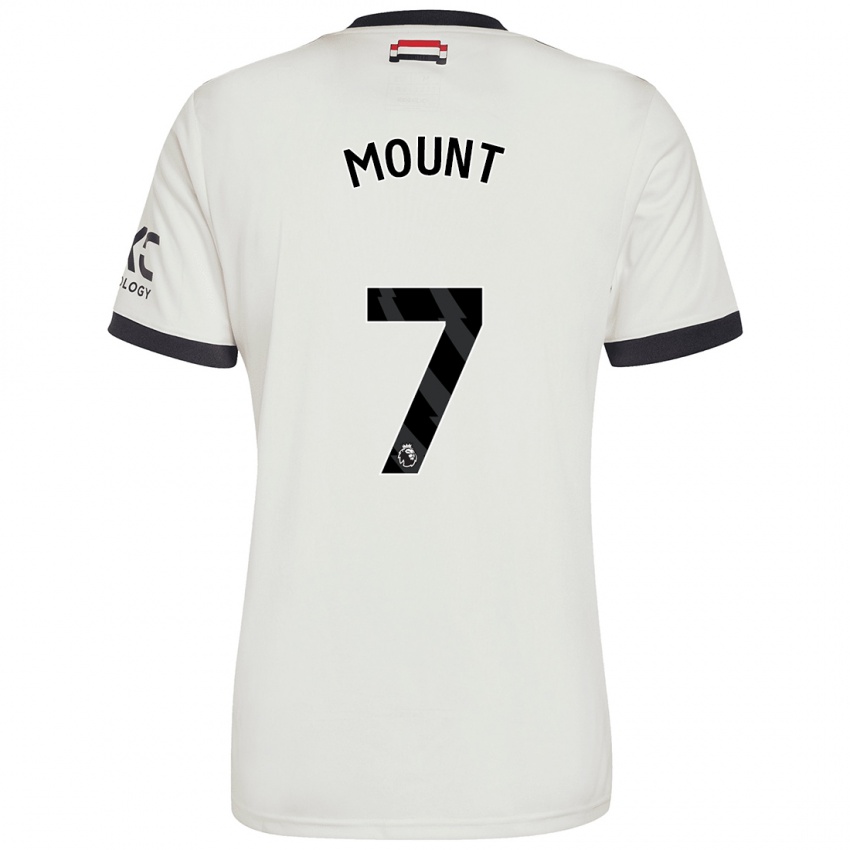 Dětské Mason Mount #7 Off White Třetí Hráčské Dresy 2024/25 Dres