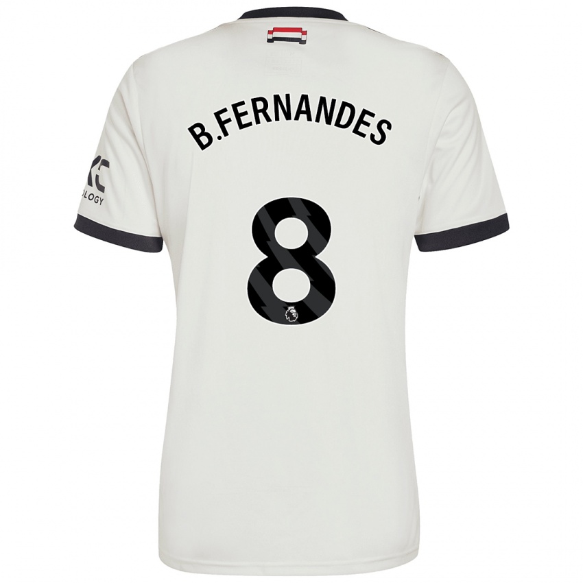 Dětské Bruno Fernandes #8 Off White Třetí Hráčské Dresy 2024/25 Dres