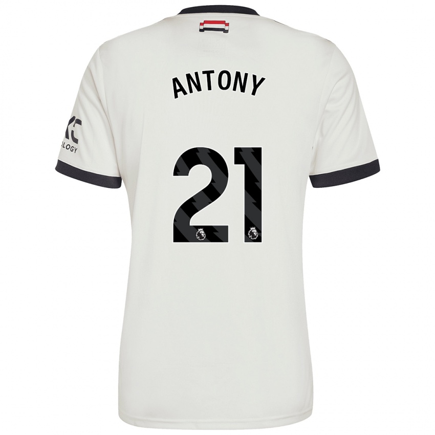 Dětské Antony #21 Off White Třetí Hráčské Dresy 2024/25 Dres