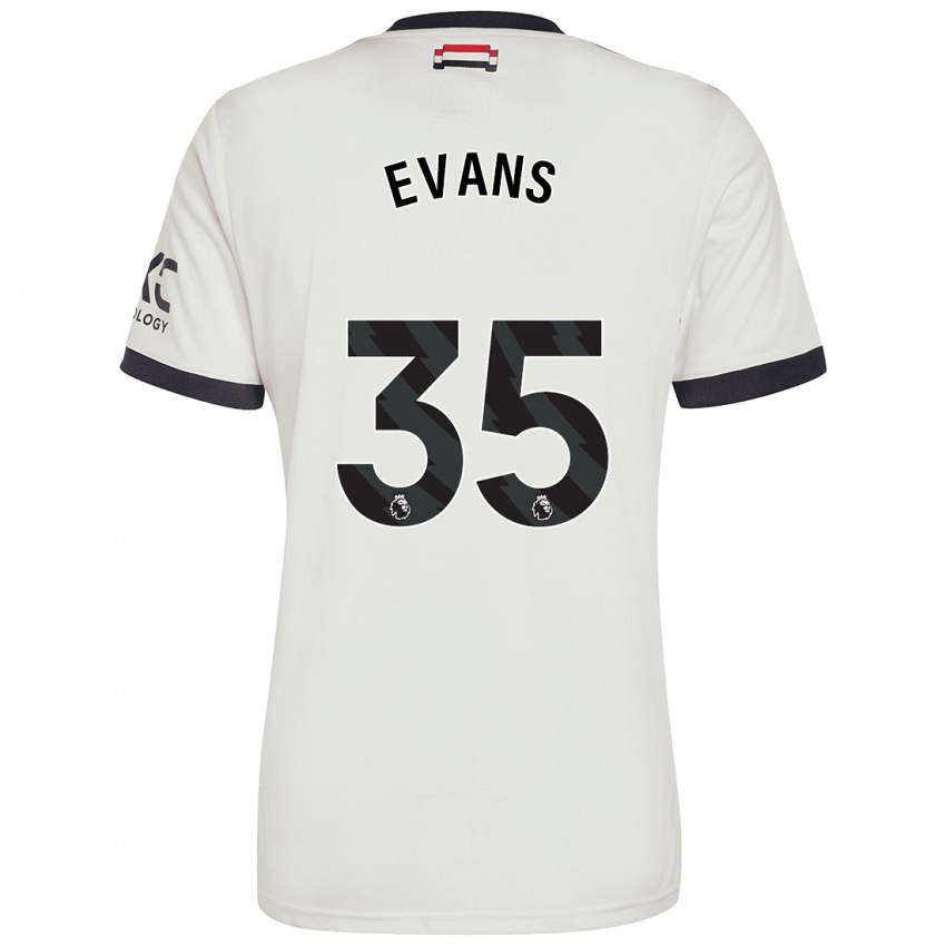 Dětské Jonny Evans #35 Off White Třetí Hráčské Dresy 2024/25 Dres