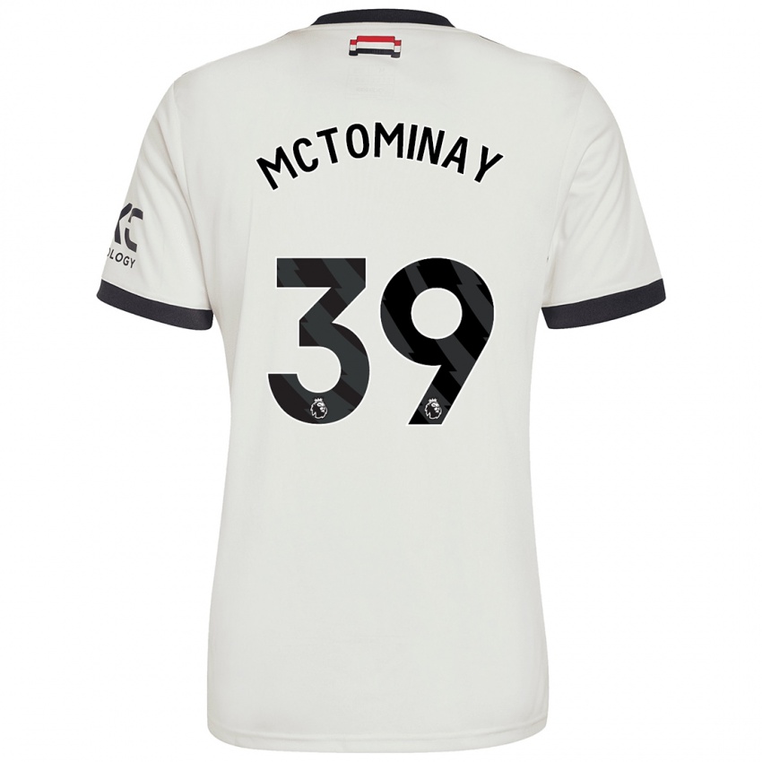 Dětské Scott Mctominay #39 Off White Třetí Hráčské Dresy 2024/25 Dres