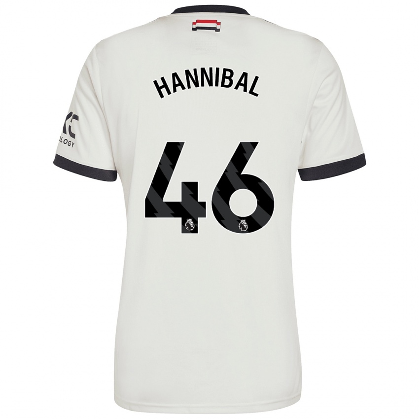 Dětské Hannibal Mejbri #46 Off White Třetí Hráčské Dresy 2024/25 Dres