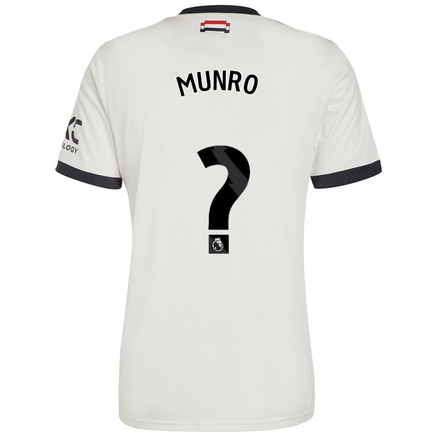 Dětské Reece Munro #0 Off White Třetí Hráčské Dresy 2024/25 Dres