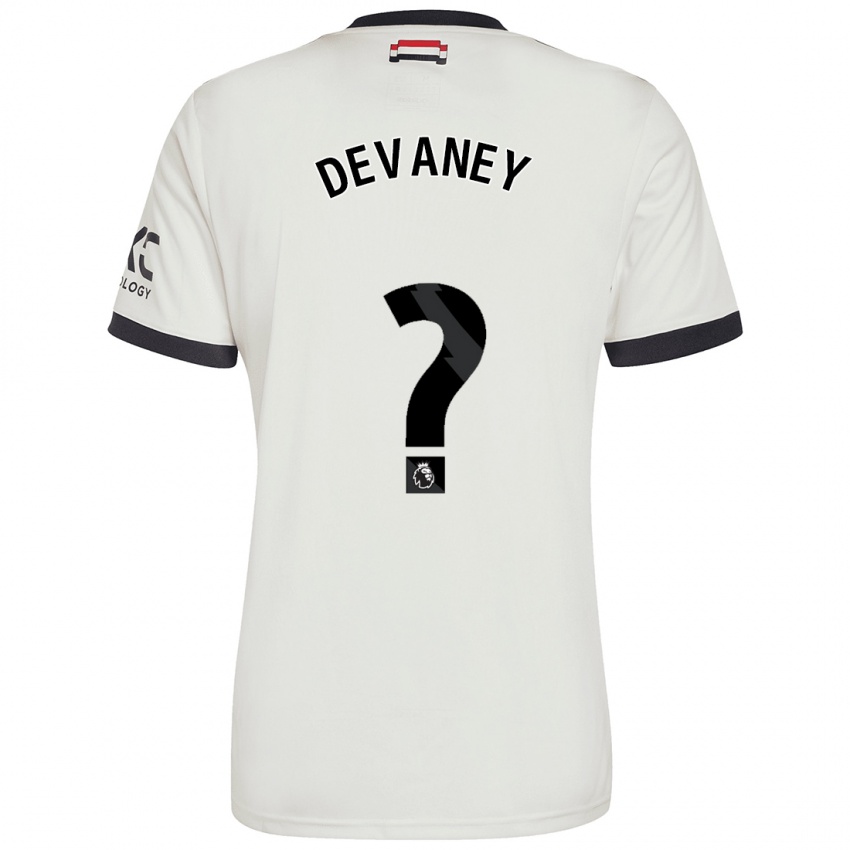 Dětské Jacob Devaney #0 Off White Třetí Hráčské Dresy 2024/25 Dres