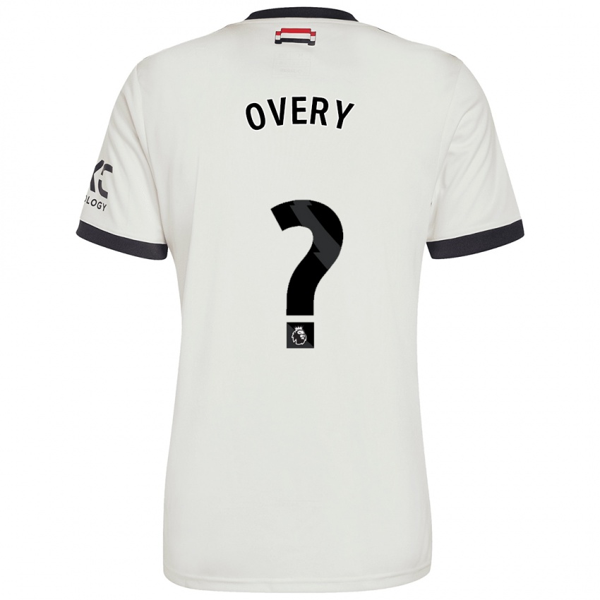 Dětské James Overy #0 Off White Třetí Hráčské Dresy 2024/25 Dres